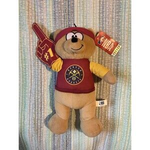 Denver Nuggets NBA Plush Teddy Bear #1 Foam Finger Official Licensed NWT